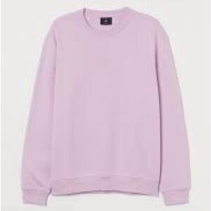 H&M Men's Light Purple Crewneck Sweater Relaxed Fit